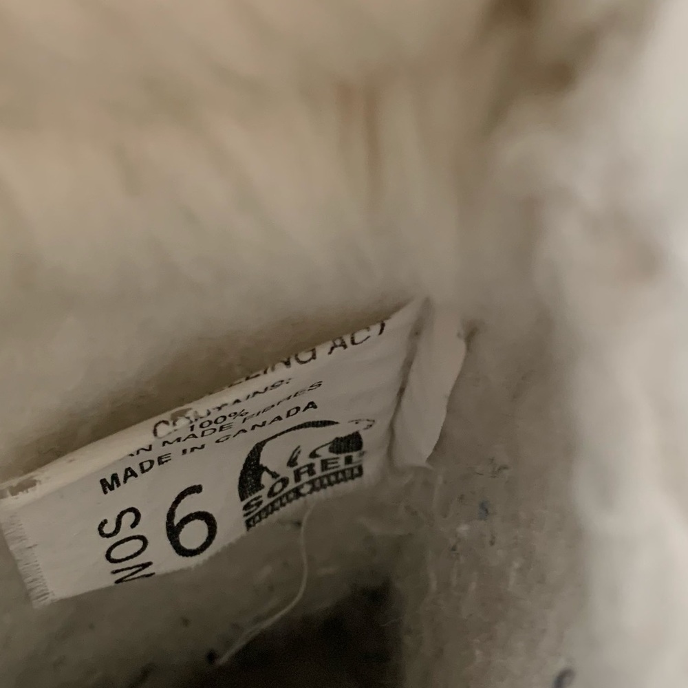 ❄️ SALE ❄️ Sorel Manitou White Leather Snow Boots - Picture 15 of 16